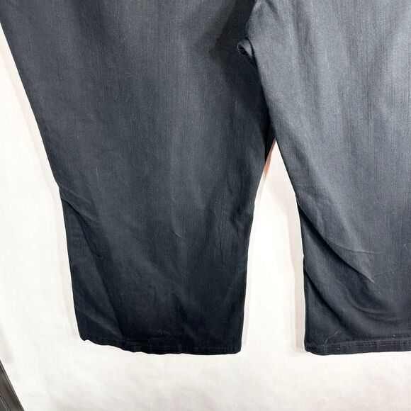 Zana Di Plus Size 30 Jeans Black Wide Leg Flare High Rise Short Inseam Denim 406 - Picture 5 of 11